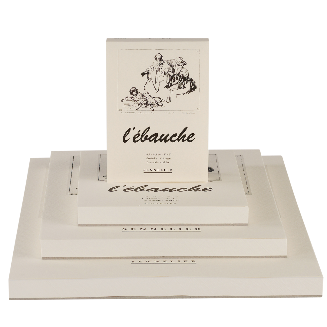 Блокнот склейка для ескізів та начерків Ebauche Sennelier, 130 аркушів, 90 г/м, 29,7*42 см, N136288 1