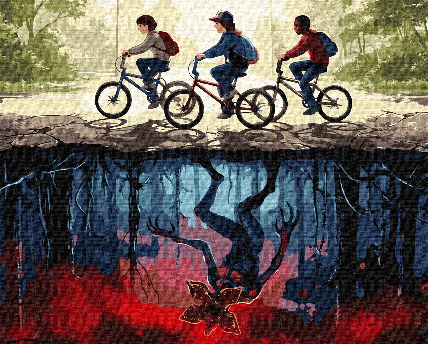 Набір для розпису по номерах  40*50 см "Межа реальностей", KHO5229 ТМ "Ідейка"