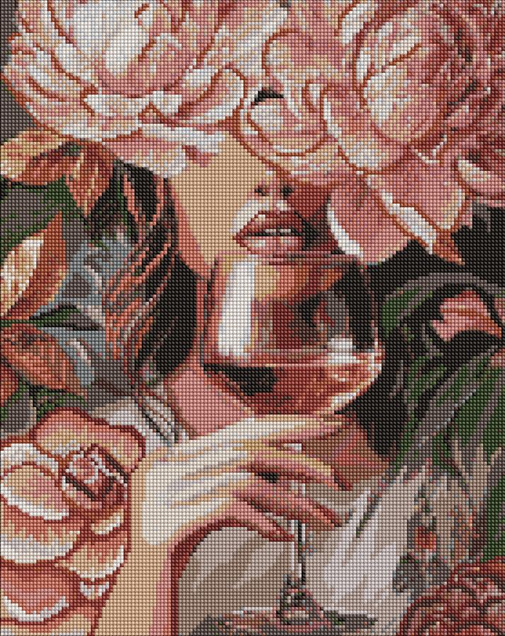 Набор с алмазной мозаикой "Портрет элегантности" 40*50 см, AMO20114 ТМ "Идейка"