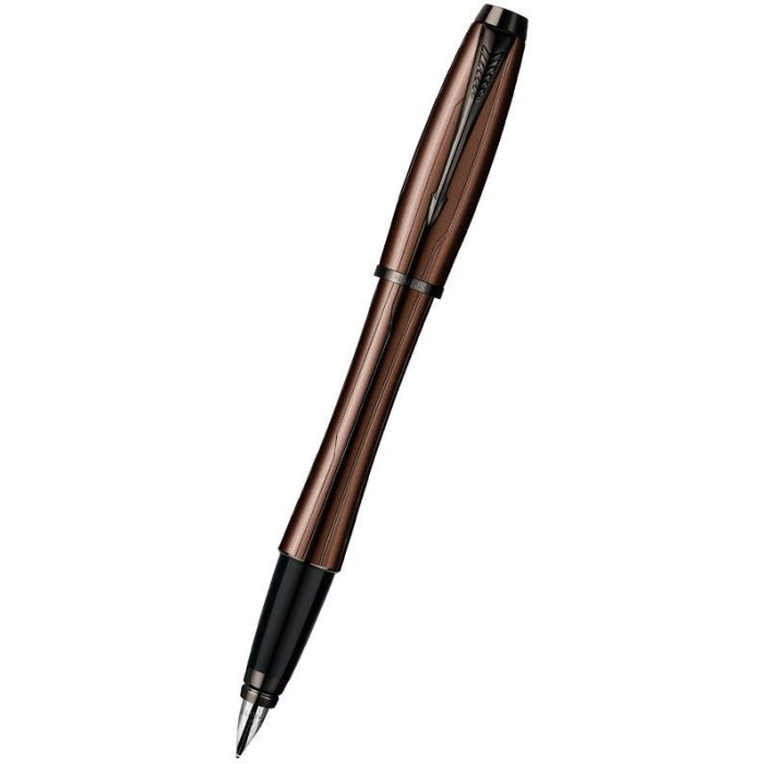 Ручка перо Urban Premium Metalic Brown FP F Parker (F 18K) 21 212K