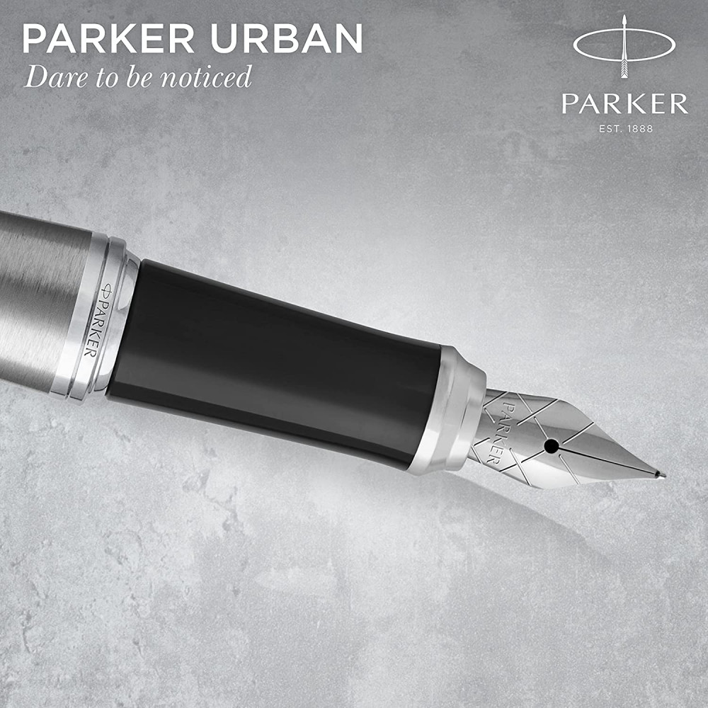 Ручка перо Urban стальна з хром. Parker (F 19S), 20 212S, 30 311 5