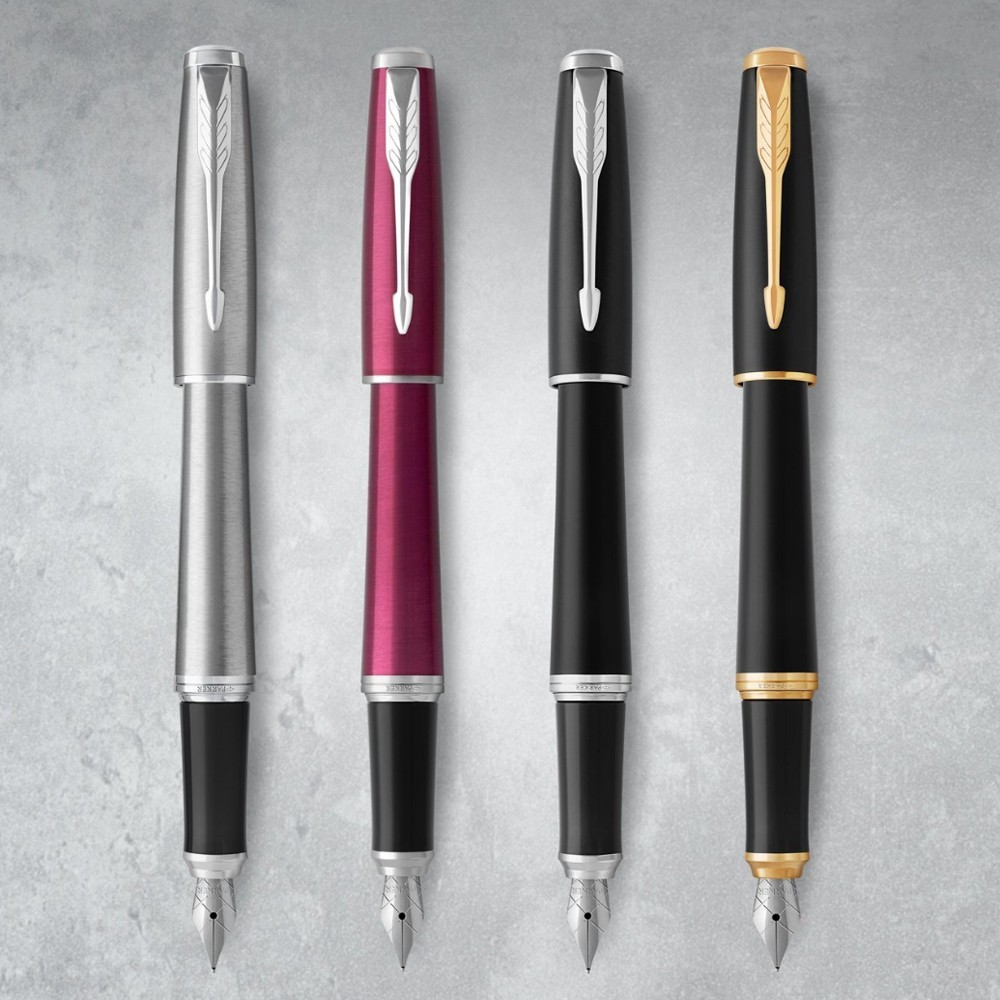 Ручка перо Urban стальна з хром. Parker (F 19S), 20 212S, 30 311 6