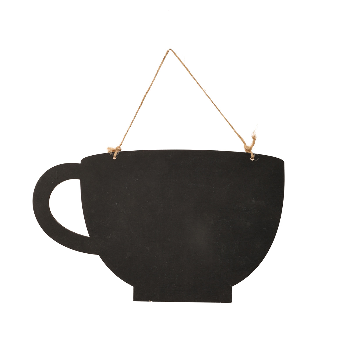 Заготовка деревянная Доска для мела №9 Чашка, 30*30 см (черная)