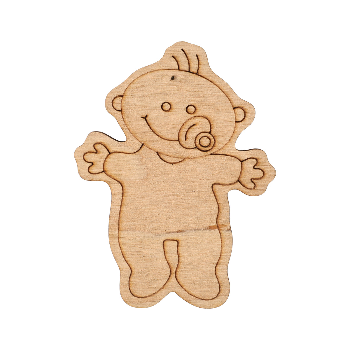 Заготовка деревянная Малюк с соской №6 (2-040)