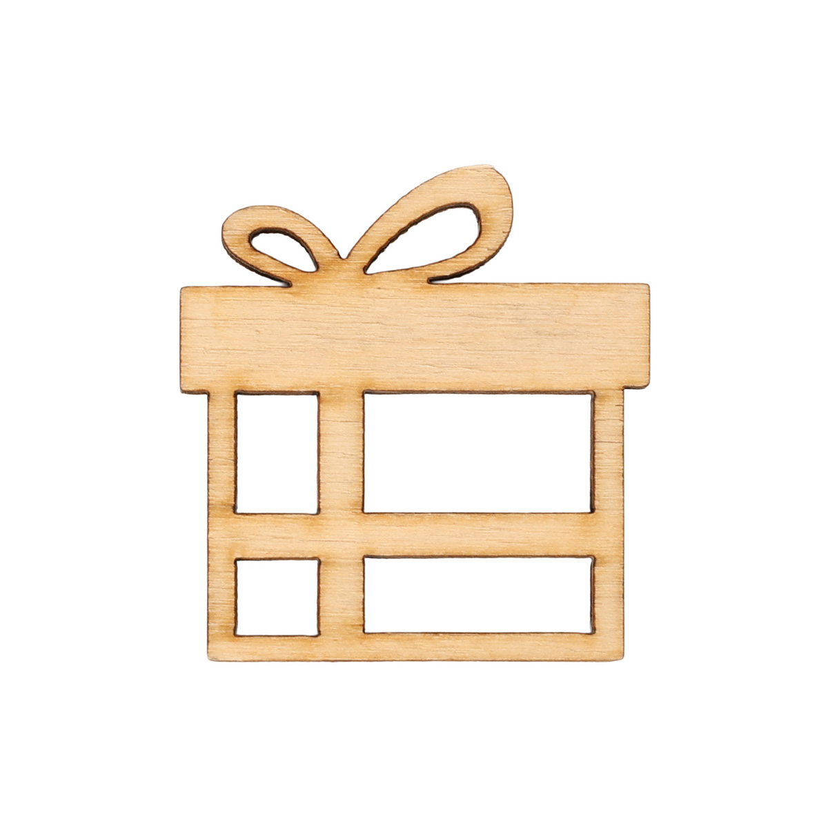 Заготівка дерев’яна Підвіска "Подарунок", НГ179