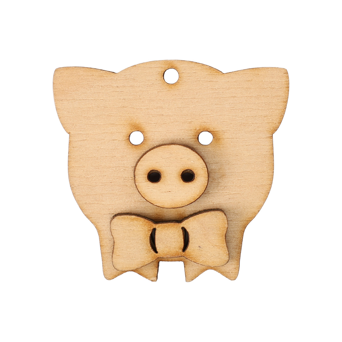 Заготівка дерев’яна Підвіски - свинки "Парочка" 2 шт, НГ192