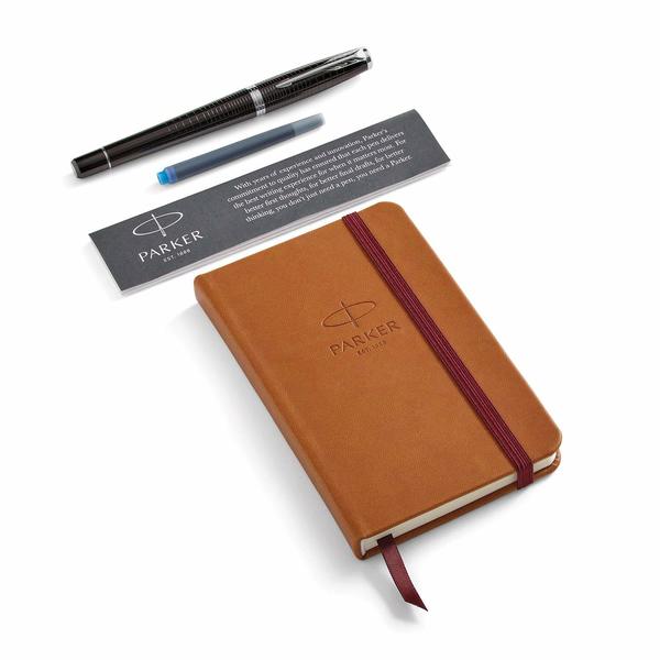 Набір Паркер Urban Premium Ebony Metal хром перо + записна книжка у подар.упаковці Parker 32 012b18 8
