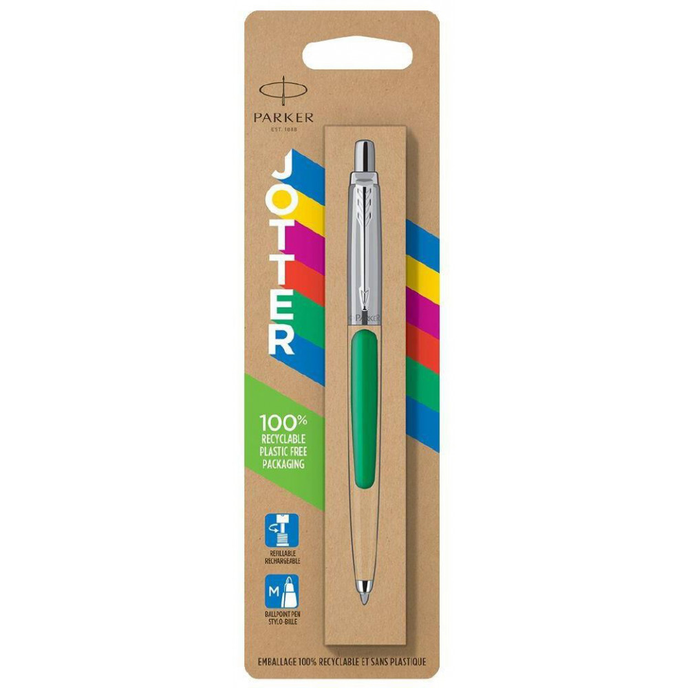 Ручка кульк. Jotter Plastic Green Parker 15 236, блістер 1