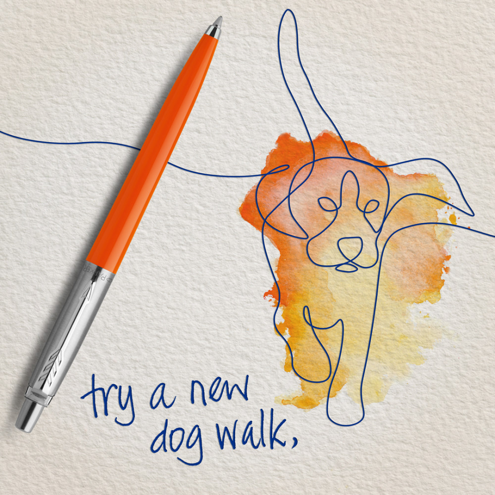 Ручка кульк. Jotter Plastic Orange Parker 15 436, блістер 4