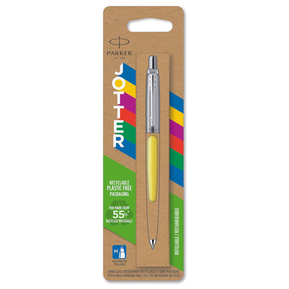 Ручка шарик. Jotter Plastic Yellow Parker 15336, блистер 1