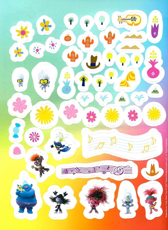 Розмальовка Тролі 2. Тролістичні пригоди. Врубай на повну (у), 436388 5