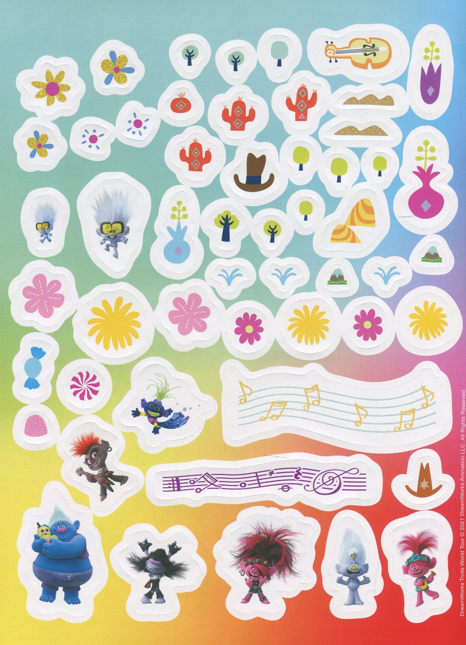 Розмальовка Тролі 2. Тролістичні пригоди. Співай своїм серцем (у), 436389 4