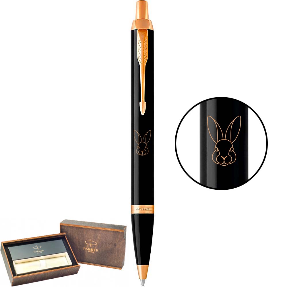 Ручка кульк. IM Black позол. Parker "Кролик", 22032_Z201y 3