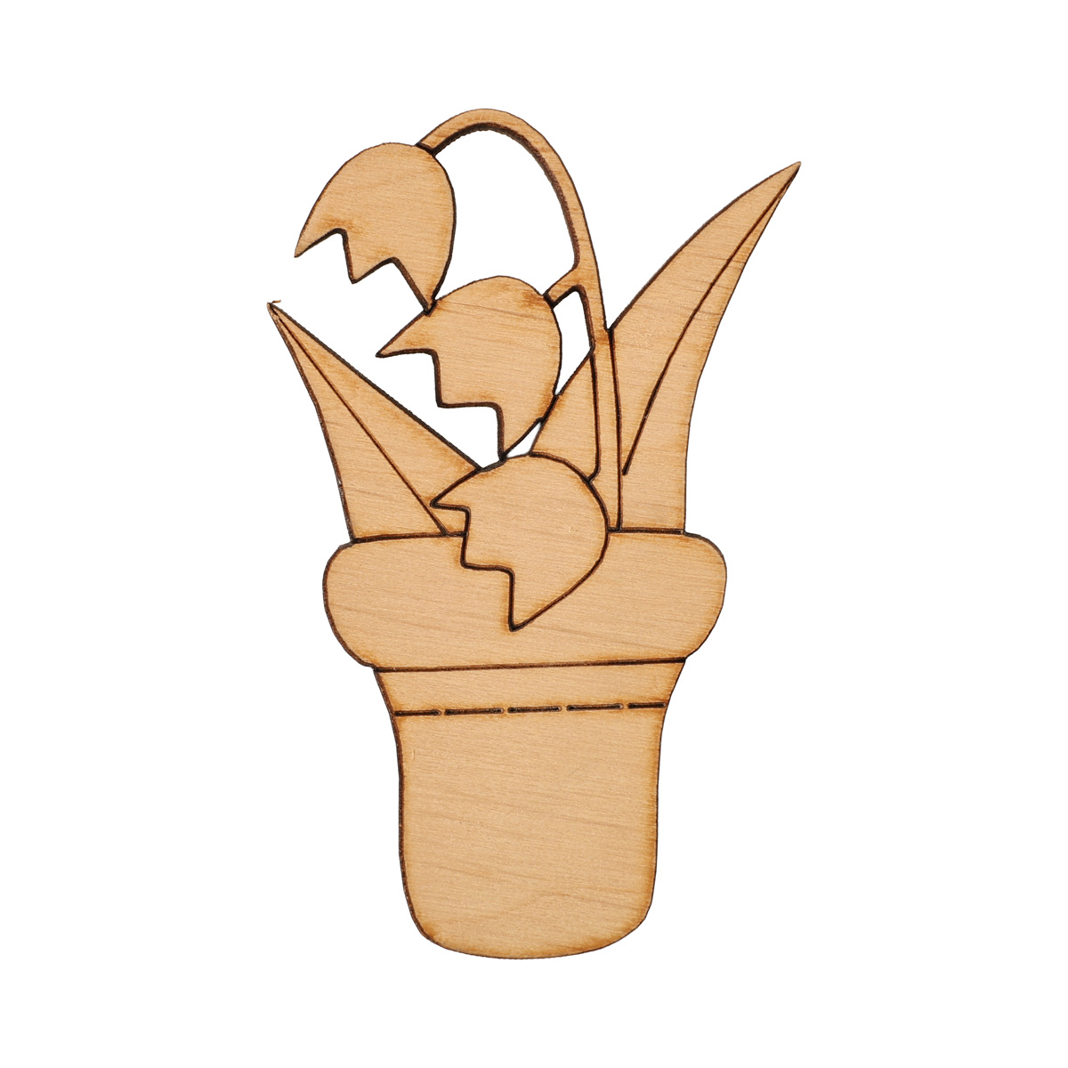 Заготовка деревянная Подоконник "Ландыши", R064