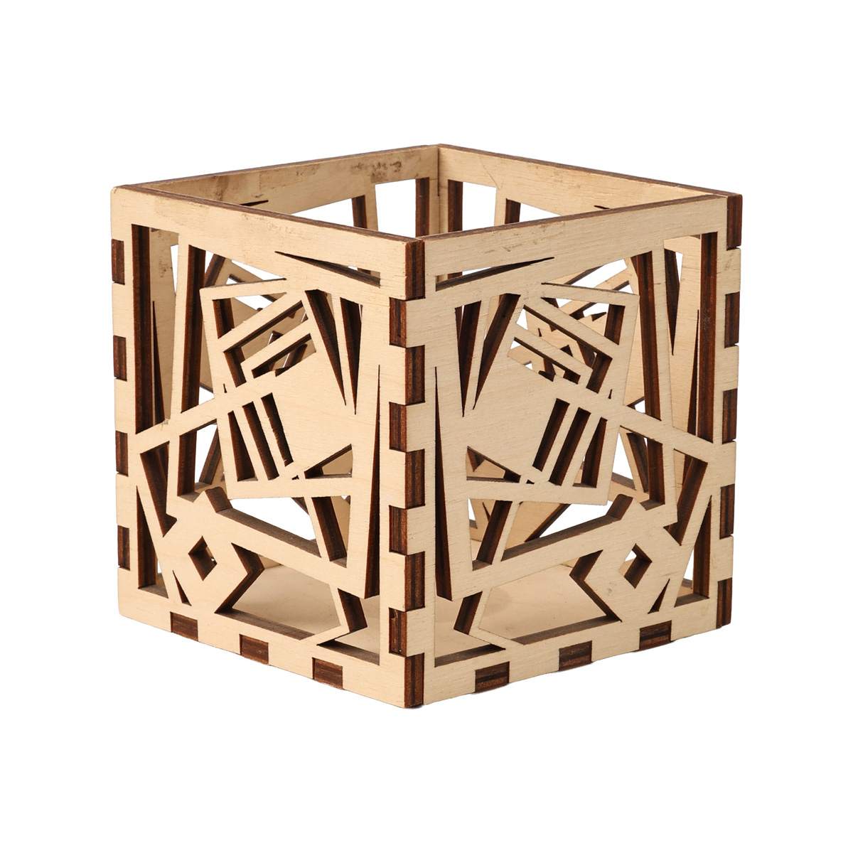 Заготівка дерев’яна Підсвічник. Підставка під олівці "Геометрія", НГ188