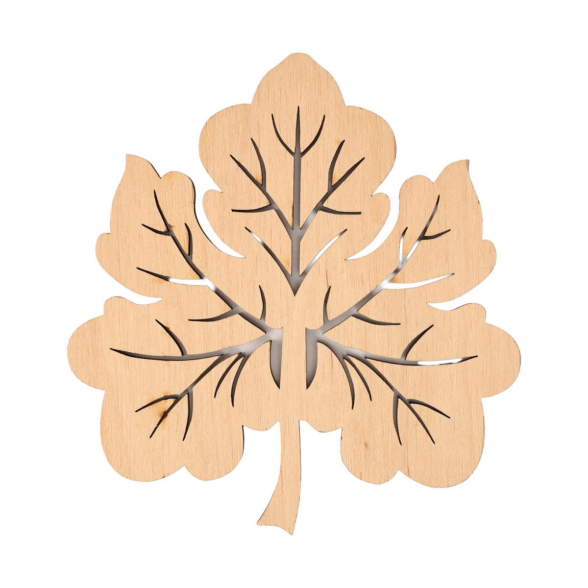 Заготівка дерев’яна Підставка під чашку Кленовий лист №1 т5,5 702842
