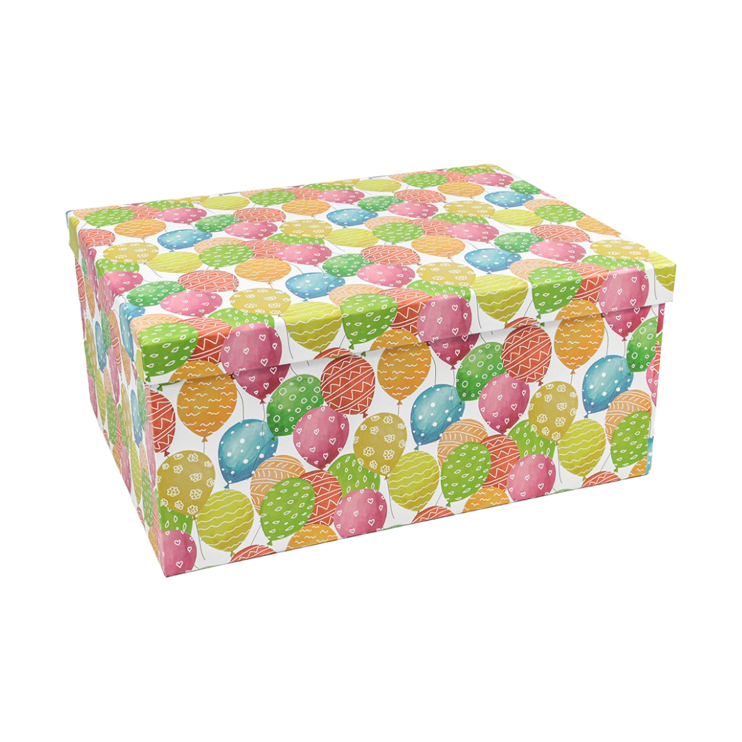 Подарункова коробка прямокутна, "Повітряні кулі", 33*25,5*14,5 см, 1110291708 1