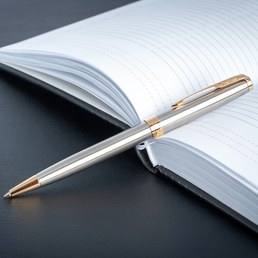 Ручка кульк. Sonnet сталь з поз. Parker (K 26) 84 532 4