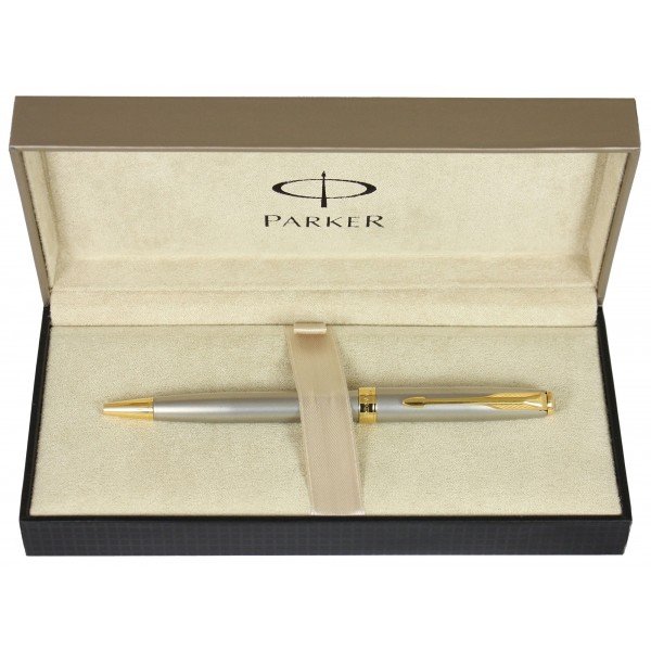 Ручка кульк. Sonnet сталь з поз. Parker (K 26) 84 532 7