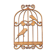 Заготовка деревянная Клетка с птичками, Ч51