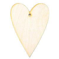 Заготівка дерев’яна Серце вузьке, СР21