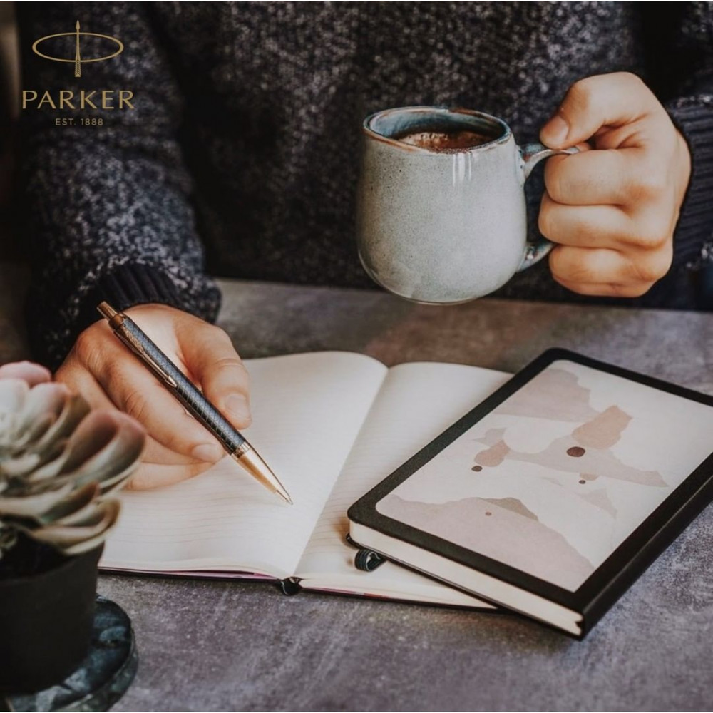 Ручка шариковая IM Premium Black позолоченная, Parker 24 032 3