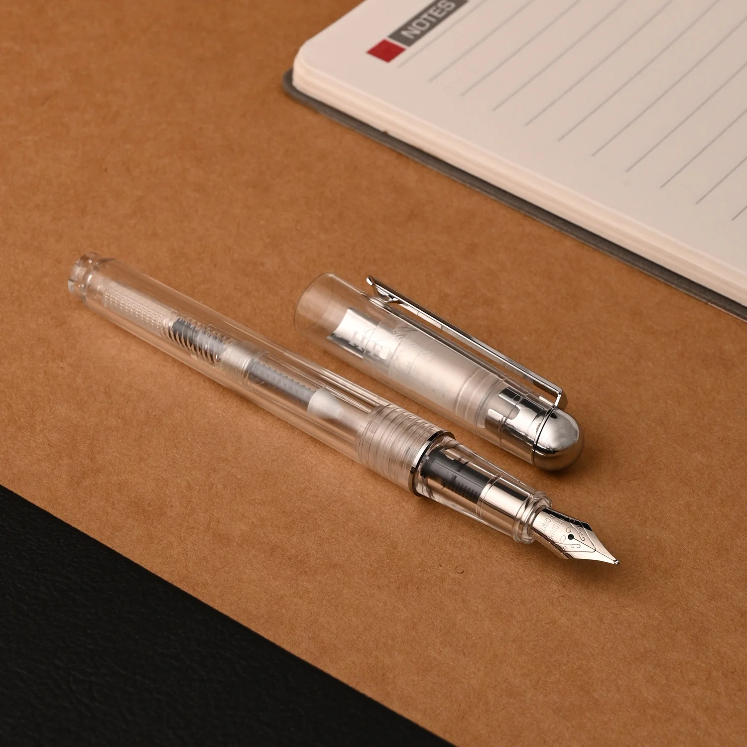 Чорнильна пір’яна ручка з помпою, прозора, 22100T 4