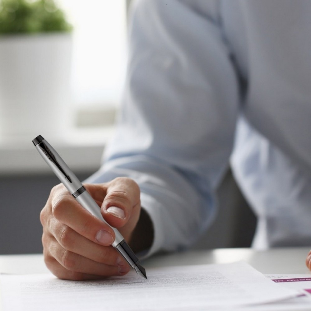 Ручка перо IM Achromatic Grey Parker, 22 811 4