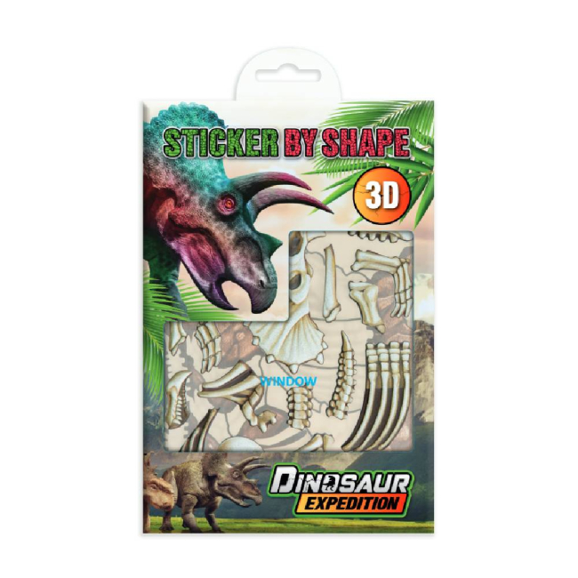 Стікербук за формами "Dino 2" Dinosaur Expedition, 961038