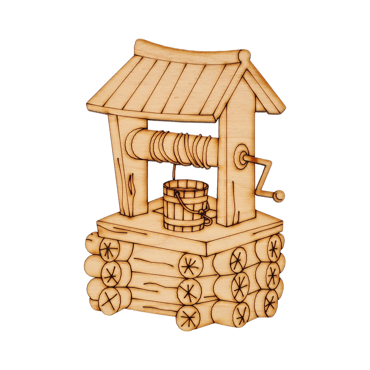 Заготівка дерев’яна "Краєвиди - колодязь у дворі", UA10-055