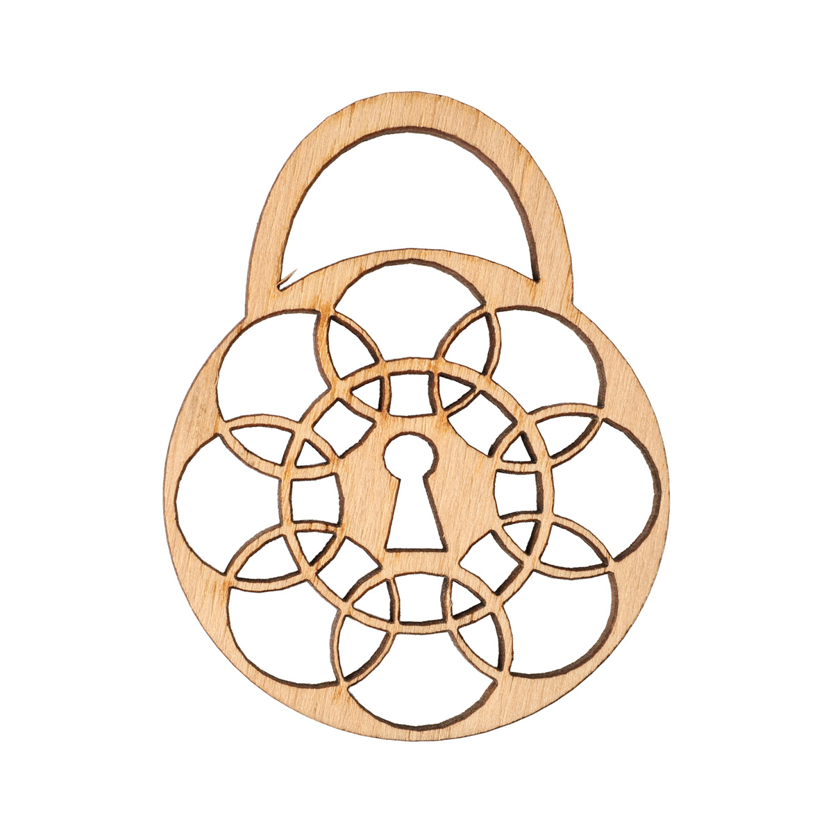 Заготовка деревянна "Замочек 3", DZ003