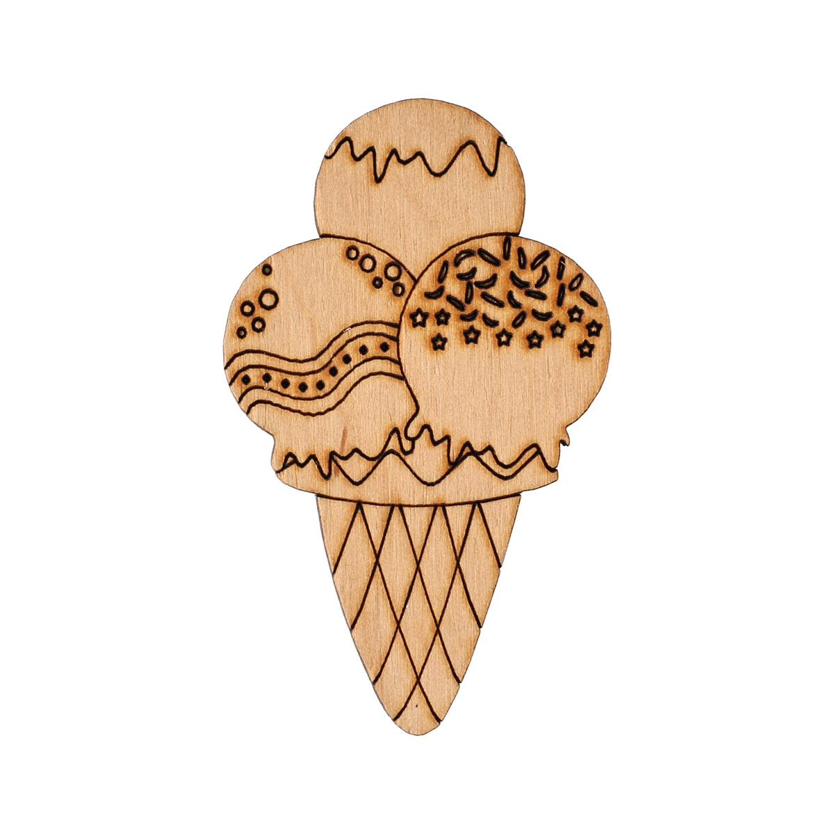 Заготовка деревянная "Мороженое-1", FT010