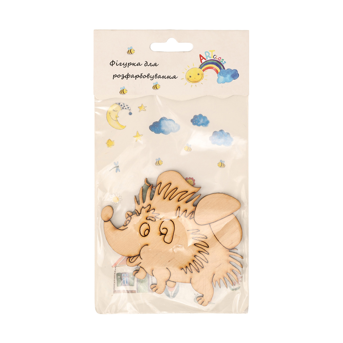 Заготівка дерев’яна "Їжачок в лісі, блістер", 81*98 мм, LK10-018B