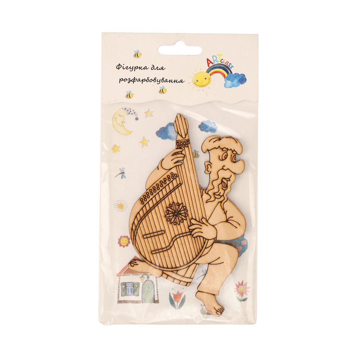 Заготовка деревянная "Музыки 1, блистер" 75*95 мм, UA10-035B