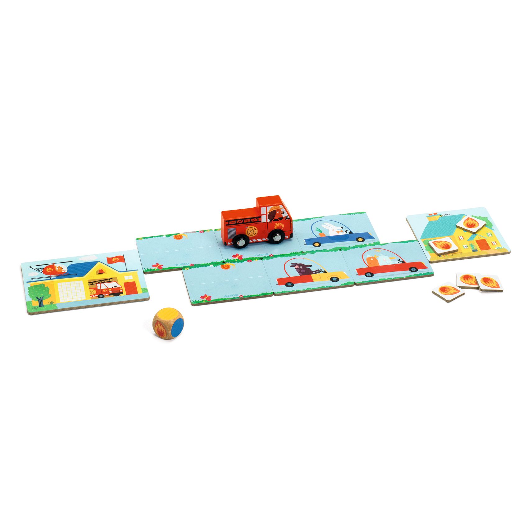 Игра настольная детская "Пожарные" DJECO, DJ08571 4