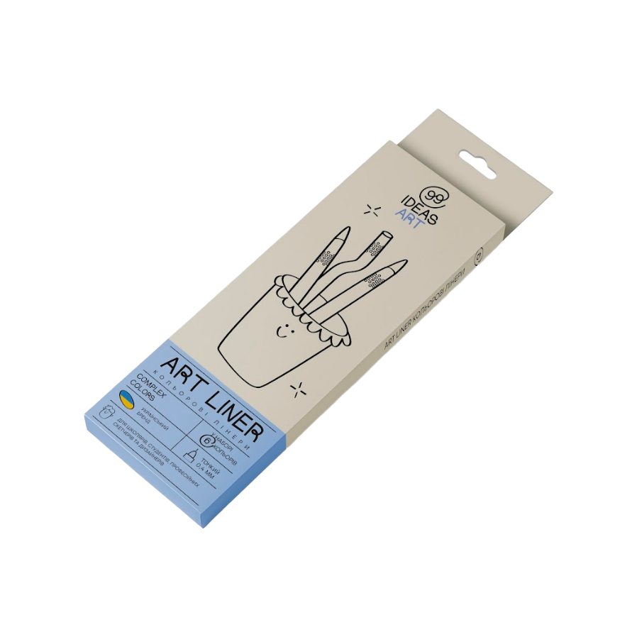 Набор цветных линеров, 6 цв.,6 set complex colors,IDEA10-AL6CMPLX, 99IDEAS 2