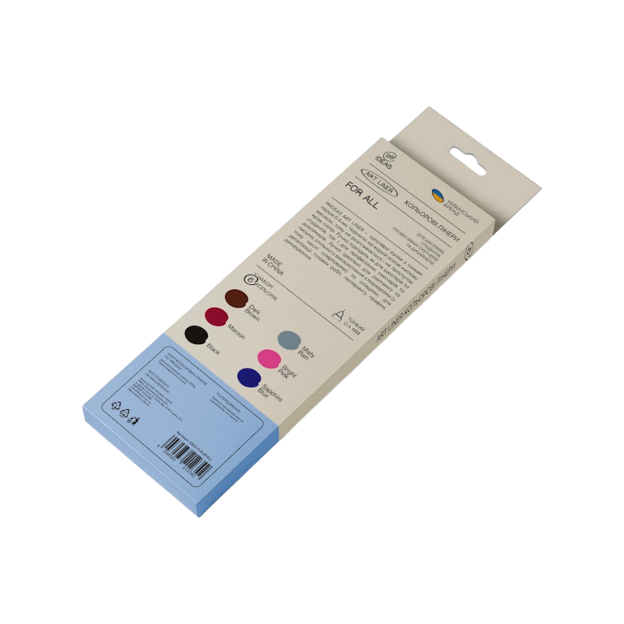 Набор цветных линеров, 6 цв.,6 set For all,IDEA10-AL6FALL, 99IDEAS 3