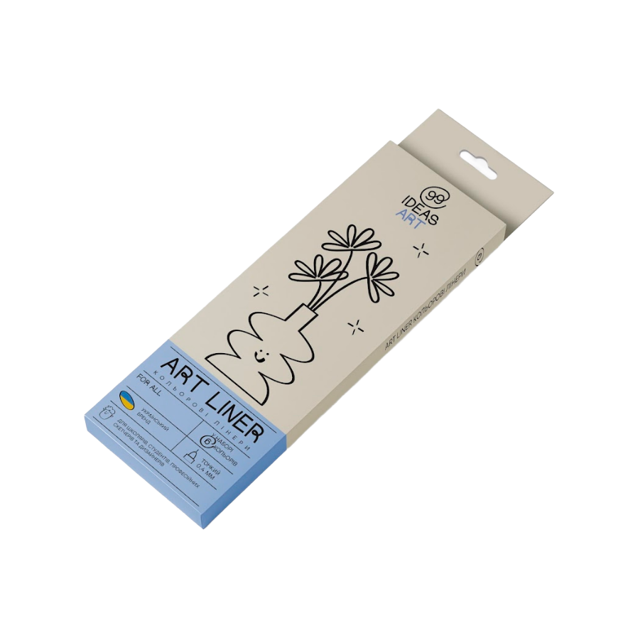 Набор цветных линеров, 6 цв.,6 set For all,IDEA10-AL6FALL, 99IDEAS 2