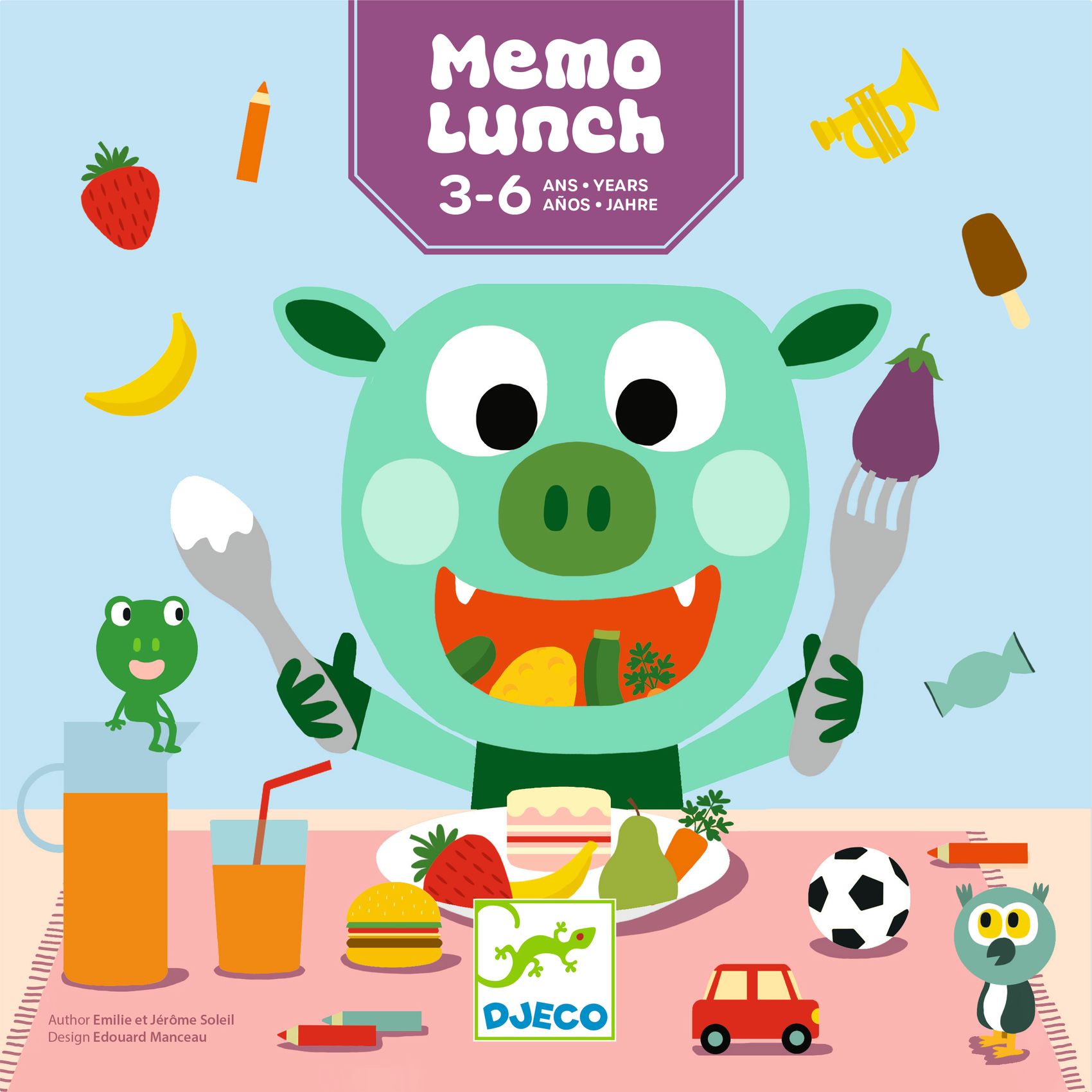 Игра настольная "Мемо-ланч" DJECO, DJ00819 2