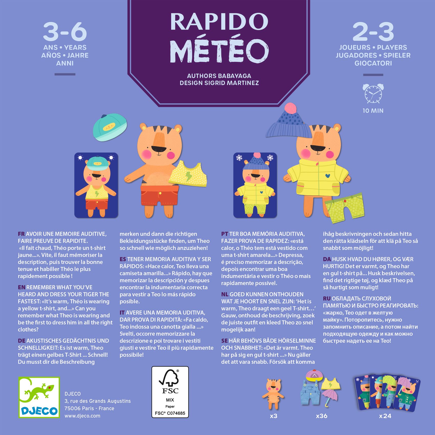 Настільна гра "Рапідо Метео" DJECO, DJ08527 3