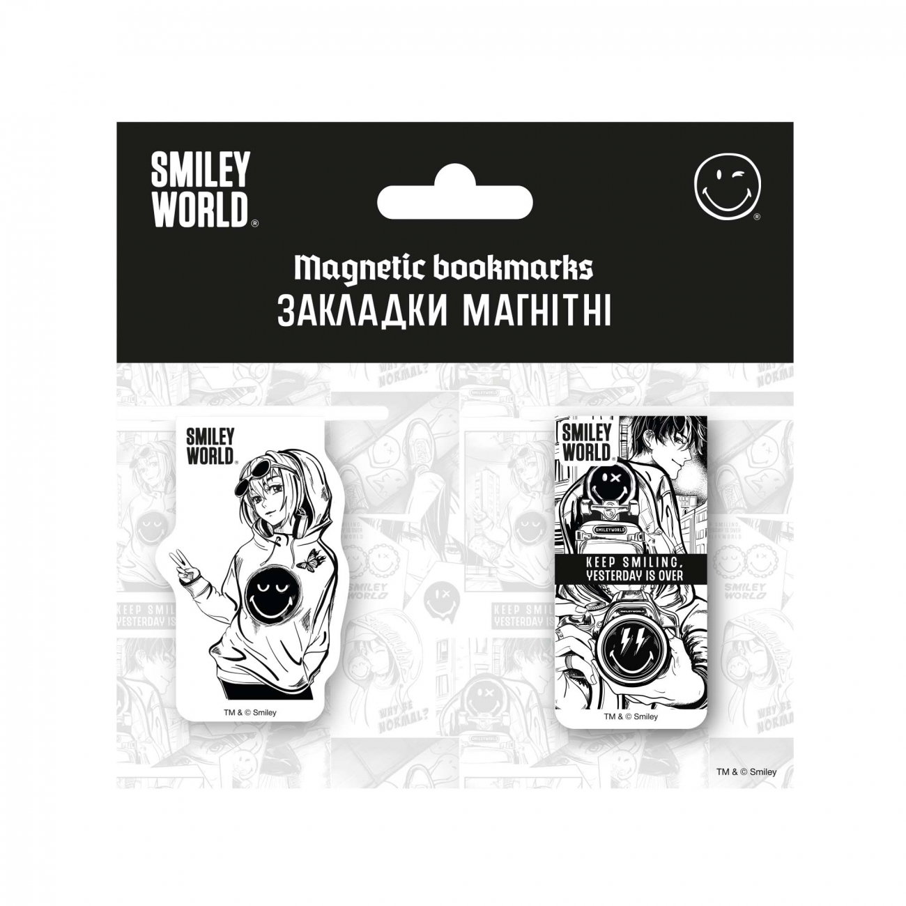 Закладки магнитные Yes "Smiley World" 2 шт., 708872