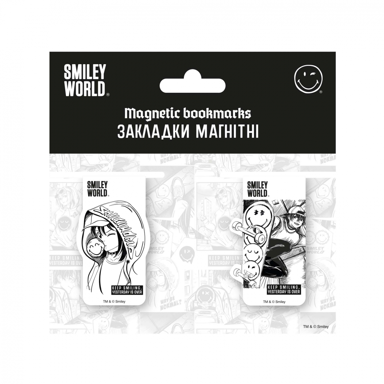 Закладки магнитные Yes "Smiley World" 2 шт., 708872 1