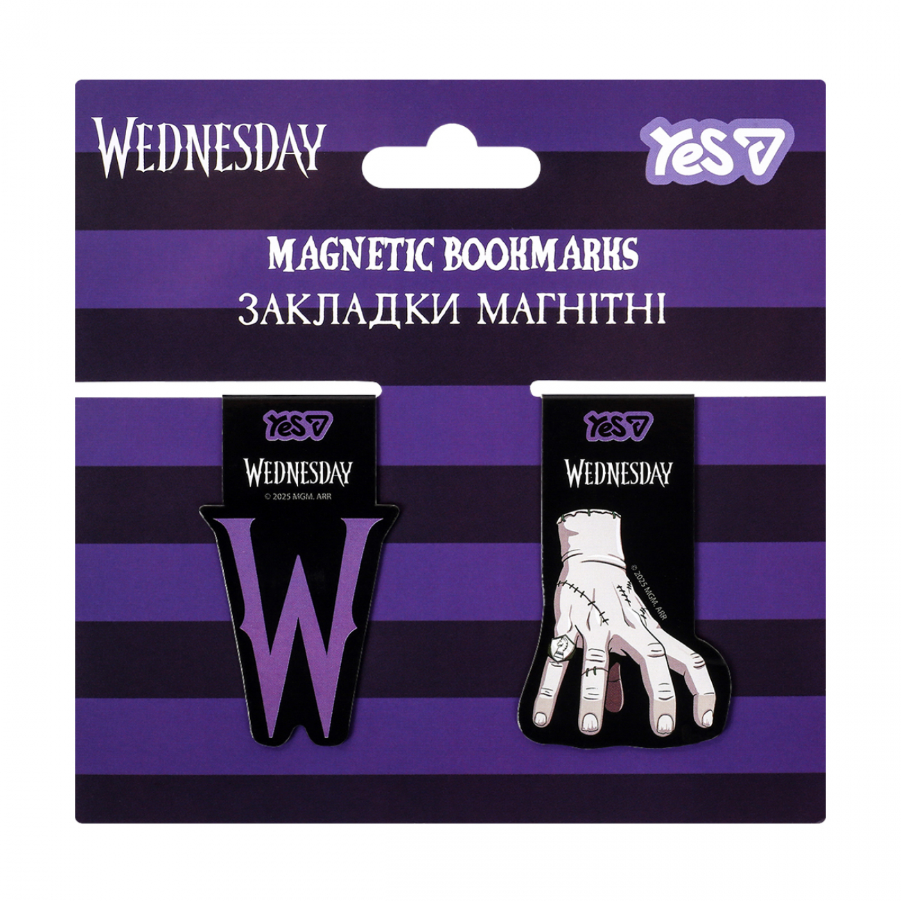 Закладки магнитные Yes "Wednesday Thing" вырубка, 2 шт., 708819