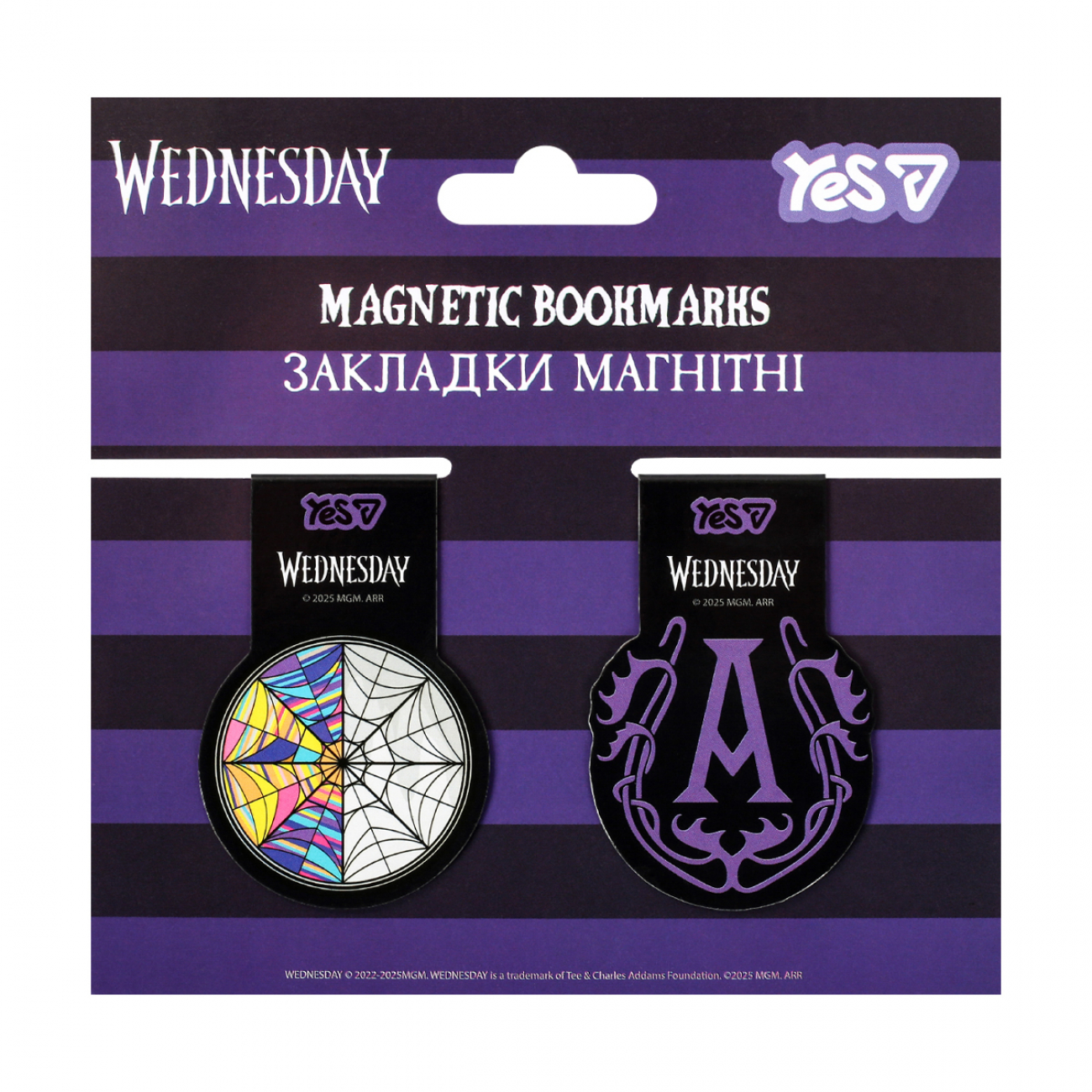 Закладки магнитные Yes "Wednesday Thing" вырубка, 2 шт., 708819 1