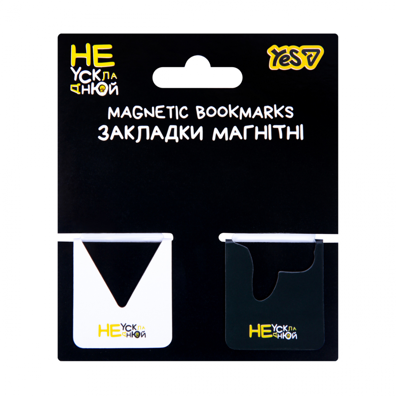 Закладки магнитные Yes "Не усложняй!" вырубка, 2 шт., 708709 1