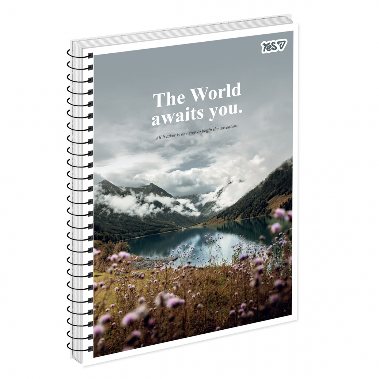 Зошит для записів Yes А4/80 од.спіраль "Around the earth" ВДЛ, 152449