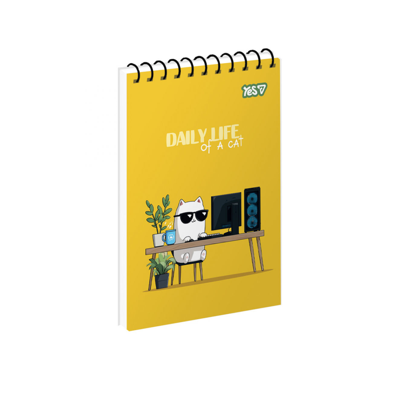 Зошит для записів Yes А6/80 од.спіраль "Cet life" ВДЛ, 152338