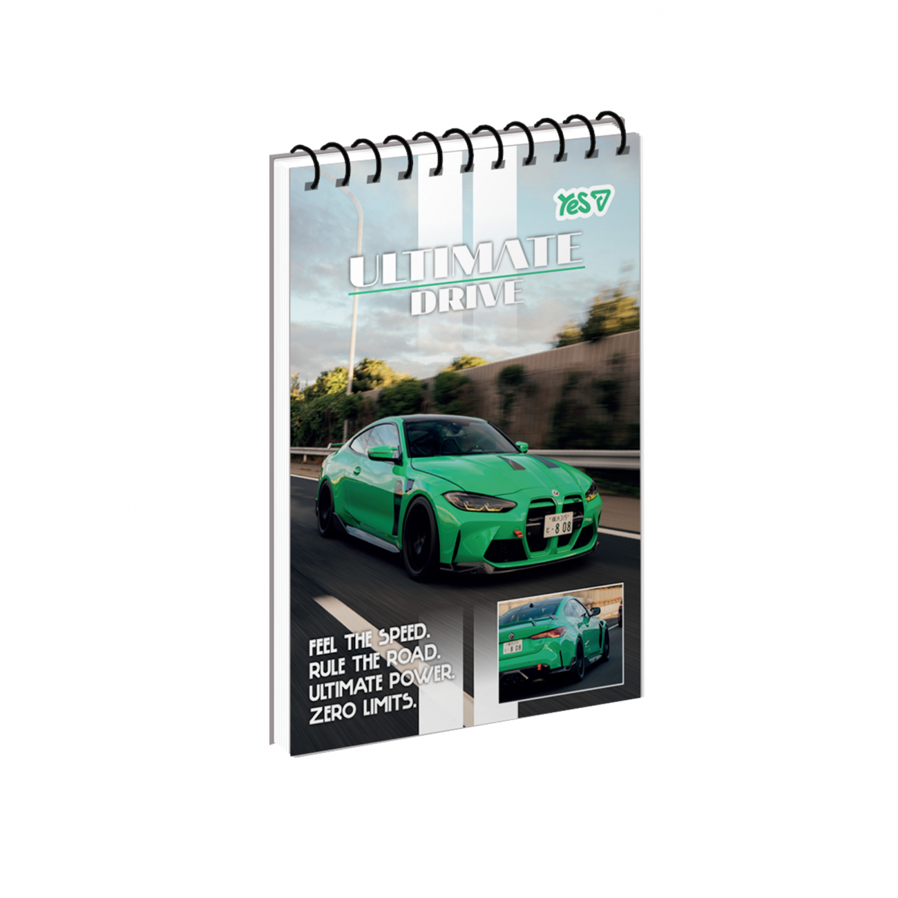 Зошит для записів Yes А6/80 од.спіраль "Drive Mode" ВДЛ, 152481