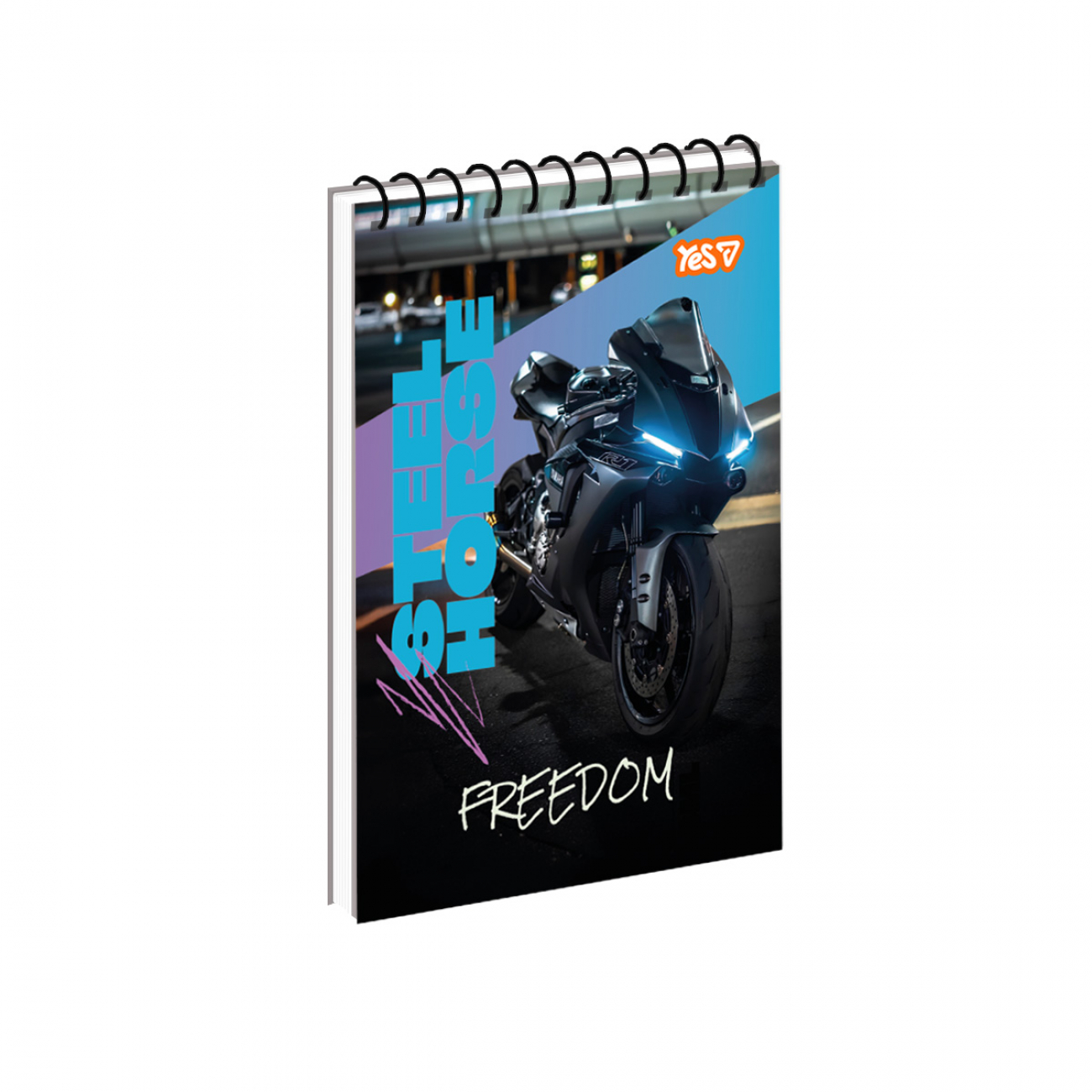 Зошит для записів Yes А6/80 од.спіраль "Ride Free" ВДЛ, 152479