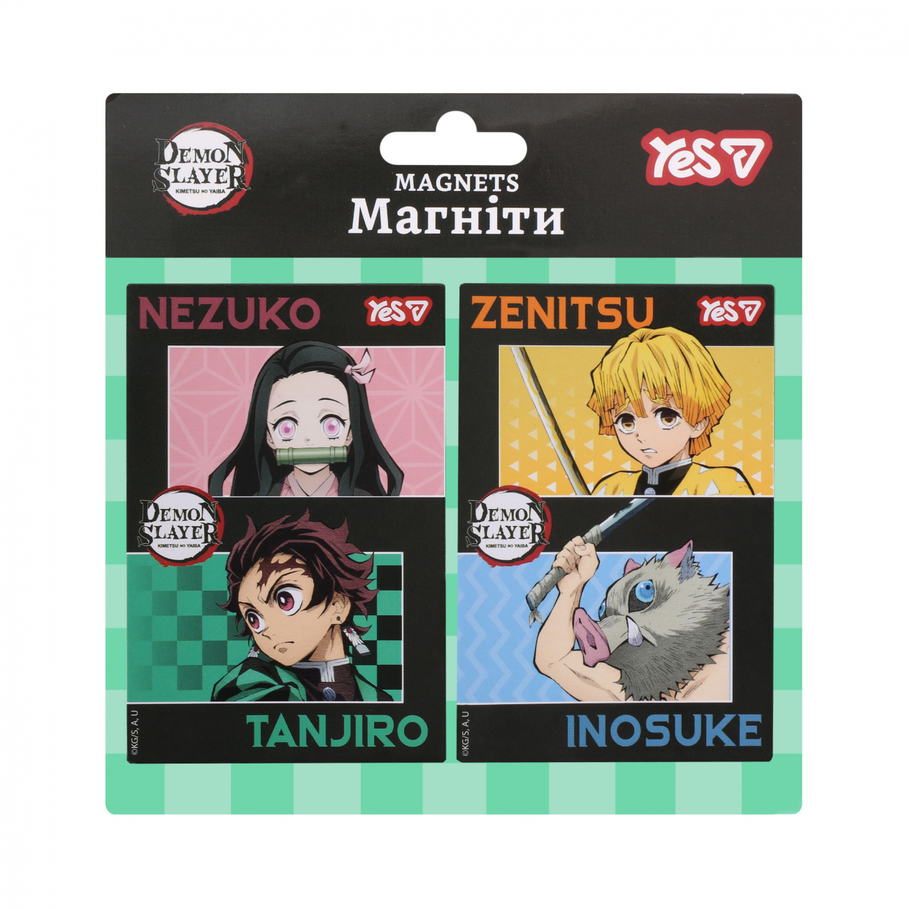 Магніти Yes "Demon Slayer. Heroes" 6*9 см, 2 шт., 708561
